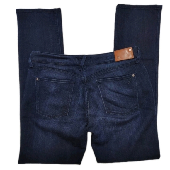 DL1961 Nicky Mid Rise Cigarette Jeans In Wooster Dark Wash Women's 32 Stretch - Picture 4 of 11